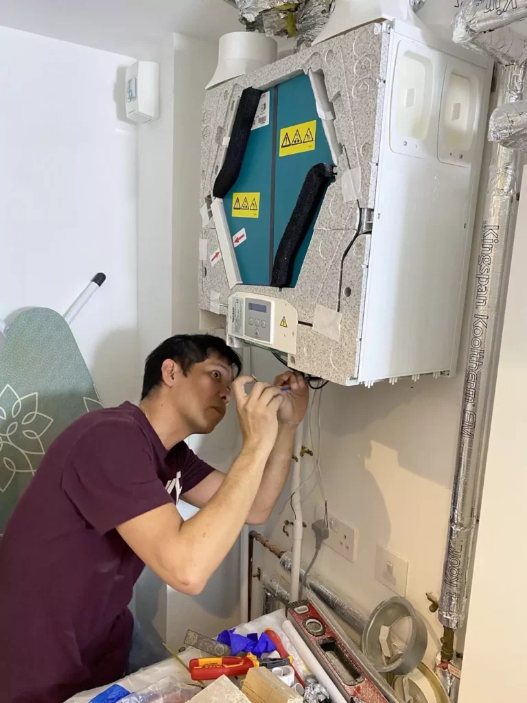 Vent Axia MVHR unit installation