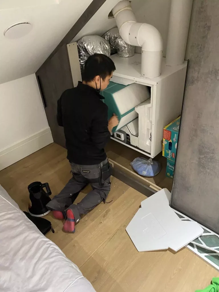 Cool Runnings Technician Servicing a Ventilation System